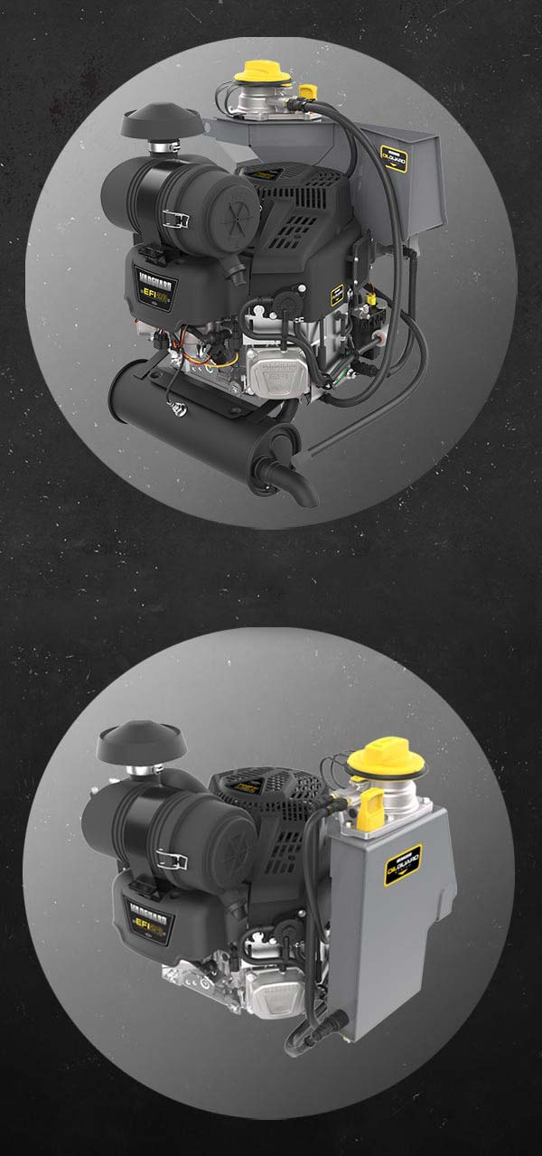 Two Oil Guard™ tank options - for increased application design flexibility