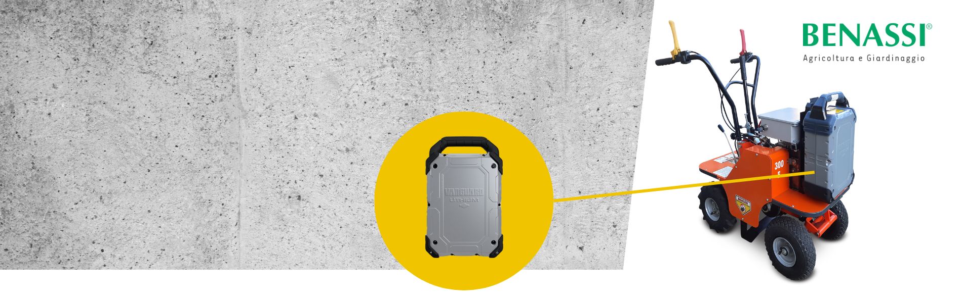 Benassi - cutting-edge standardisation with Vanguard swappable battery