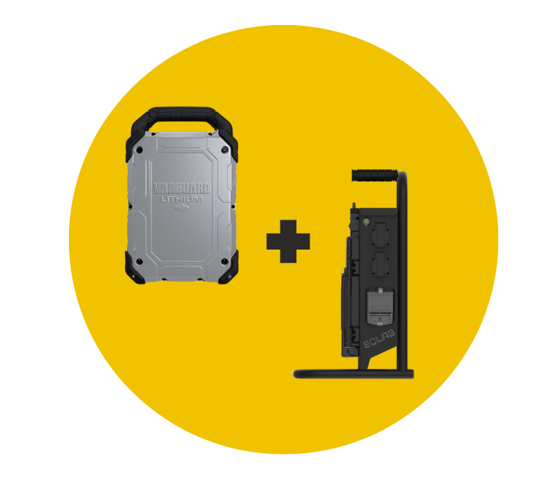 Vanguard Swappable battery + EqLab Portable Powerbank