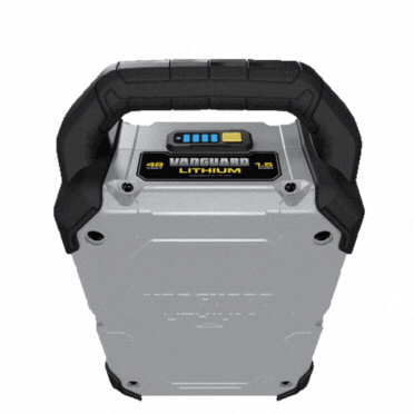 Vanguard Swappable battery charge level gif