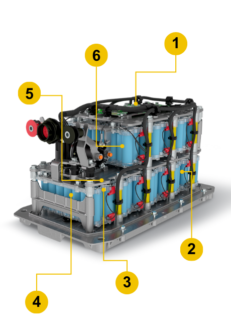 construction of Vanguard lithium-ion batteries