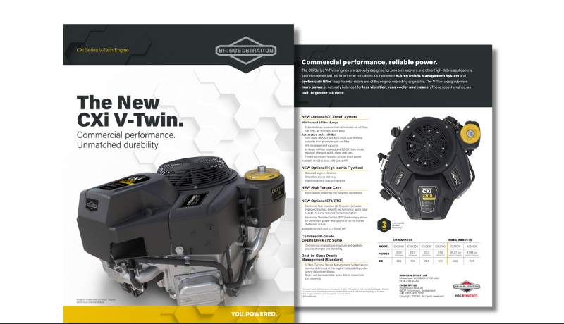 cxi series sales sheet