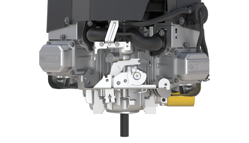 Engine with vertical shaft