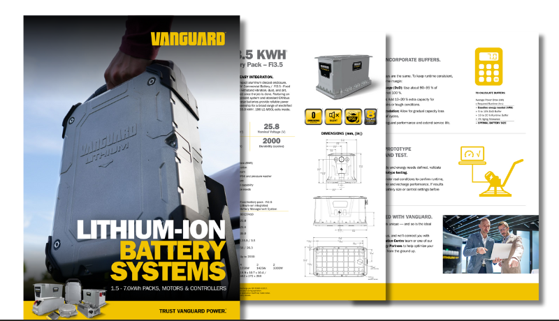 Vanguard Batteries brochure