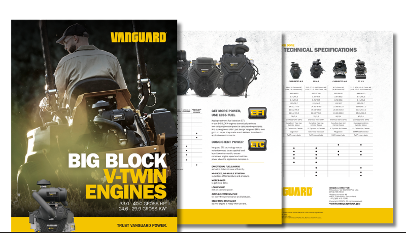 Vanguard Big Block V-Twin engines brochure