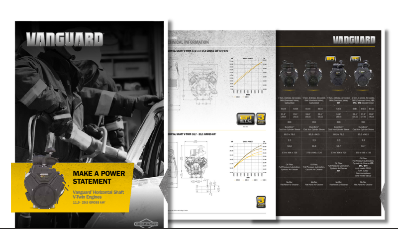 Vanguard Horizontal shaft V-twin engines