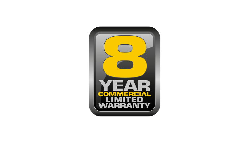 8 year warranty