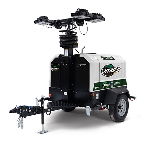 Allmand Light Tower Powered by Vanguard Battery