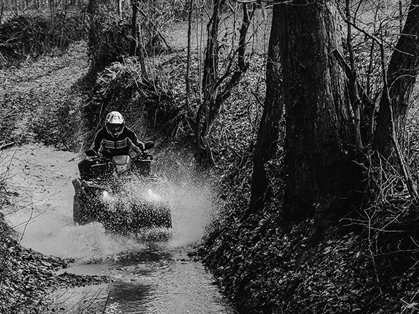 Zero-turn riding lawn mower powered by a Vanguard commercial engine